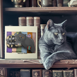 Azulejo De Cerâmica Sandálias British Shorthair Prontas para a Praia E