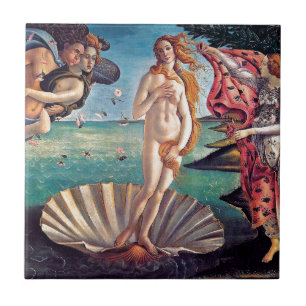 Azulejo De Cerâmica Sandro Botticelli - O Nascimento de Vênus - Arte E