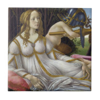 Sandro Botticelli - Vênus e Marte, lado esquerdo