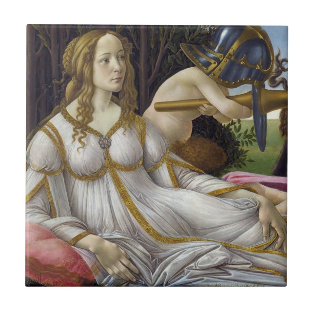 Azulejo De Cerâmica Sandro Botticelli - Vênus e Marte, lado esquerdo (Frente)