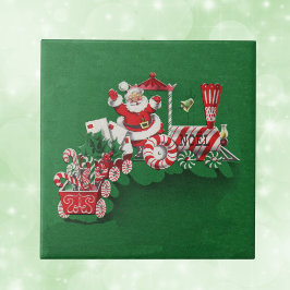 Azulejo De Cerâmica Santa Clause Candy Train