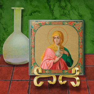 Azulejo De Cerâmica Santa Maria Madalena como Mirofora (ORX 01)