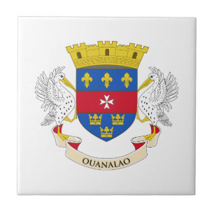 Azulejo De Cerâmica Santo Barthélemy Flag