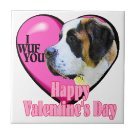 Azulejo De Cerâmica Santo Bernard Dia de os namorados