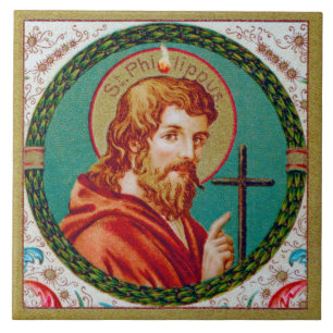 Azulejo De Cerâmica Santo Filipe o Apóstolo (JMAS 10)