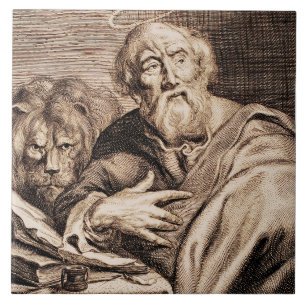 Azulejo De Cerâmica Santo Marcar o Evangelista e o mártir