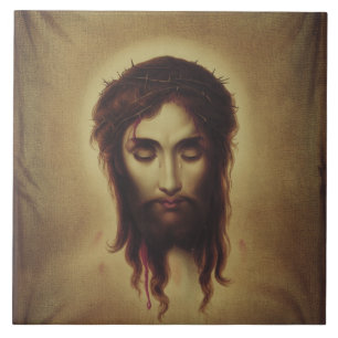 Azulejo De Cerâmica Santo Rosto de Jesus Cristo