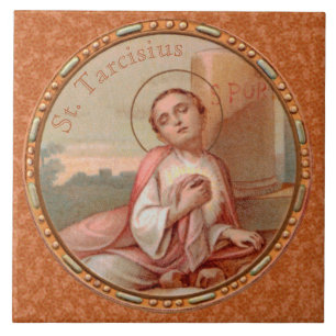Azulejo De Cerâmica Santo Tarcísio de Roma Medal (BF 004)