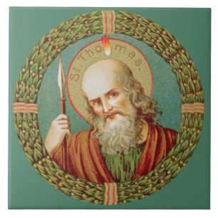 Azulejo De Cerâmica Santo Tomás, o Apóstolo (JMAS 12)