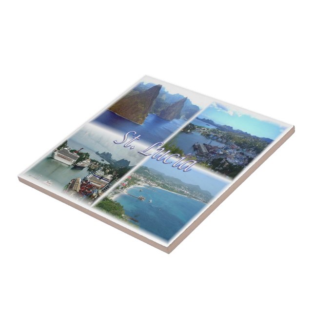 Azulejo De Cerâmica santo zLC003 LUCIA, Mosaico, América, (Lateral)