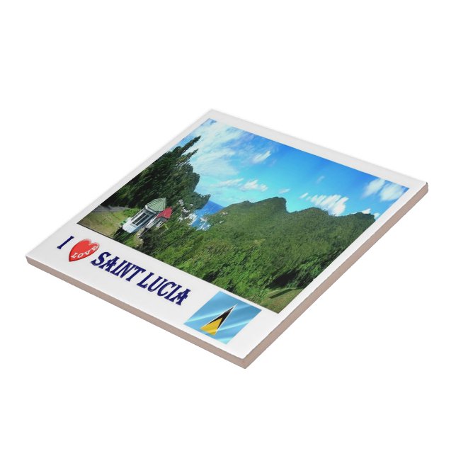 Azulejo De Cerâmica santo zLC004 LUCIA I Love, América, (Lateral)