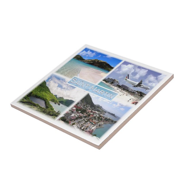 Azulejo De Cerâmica santo zMF003 MARTIN, Mosaico, América, (Lateral)