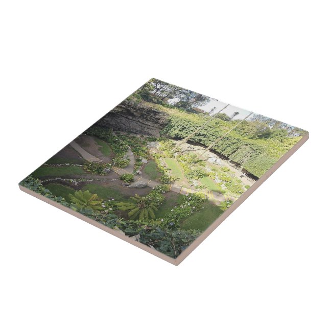 Azulejo De Cerâmica Santuário Oculto de Umpherston Sinkhole (Lateral)