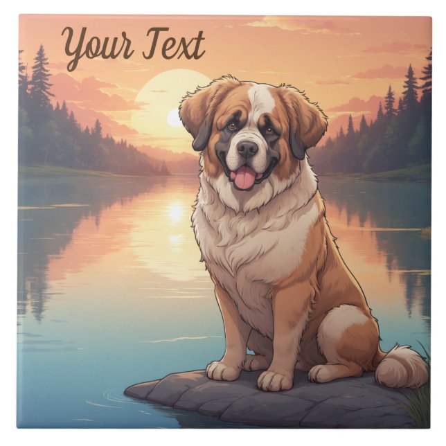 Azulejo De Cerâmica São Bernardo pelo Lago (Frente)