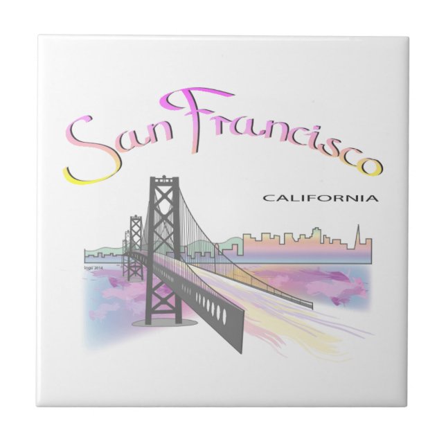 Azulejo De Cerâmica São Francisco, CA (Frente)