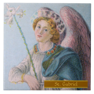 Azulejo De Cerâmica São Gabriel Arcanjo (detalhe; M 017)