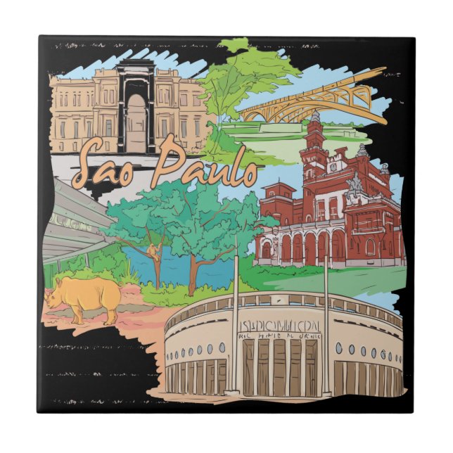 Azulejo De Cerâmica Sao Paulo (Frente)