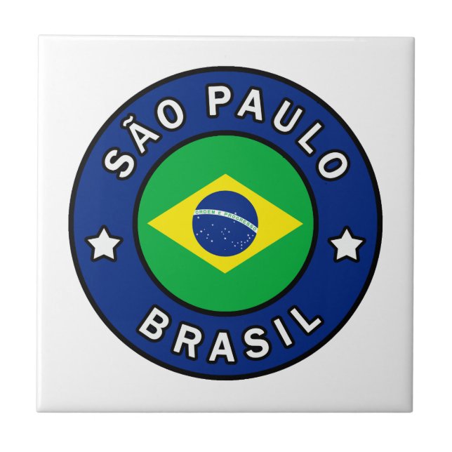 Azulejo De Cerâmica São Paulo Brasil (Frente)