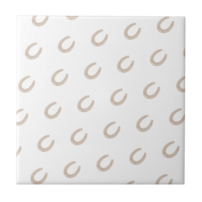 Azulejo De Cerâmica Sapato de Cavalo Sortudo (Frente)