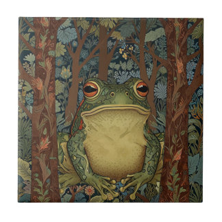 Azulejo De Cerâmica Sapo da floresta Vintage boho