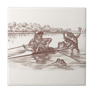 Azulejo De Cerâmica Sapos de Sculling