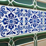 Azulejo De Cerâmica Sapphire Talavera Lisbon Patterna Cerâmica Design<br><div class="desc">Indigo Azulejo Blue Lisboa O azulejo cerâmico Talavera, de Lisboa, é uma bela e única adição a qualquer lar. Um produto de alta qualidade com estética de eterno. A cor azul dos azulejos é inspirada pelo azul-índio dos famosos azulejos azulejo de Lisboa, acrescentando um toque de história e cultura ao...</div>