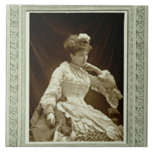 Azulejo De Cerâmica Sarah Bernhardt (1844-1923), 'de Galerie Contemp