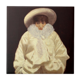 Azulejo De Cerâmica Sarah Bernhardt como Pierrot