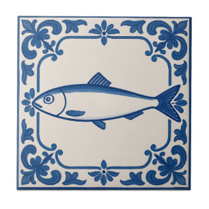 Azulejo De Cerâmica Sardinha portuguesa -