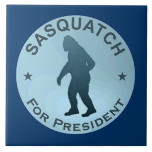 Azulejo De Cerâmica Sasquatch Para Presidente
