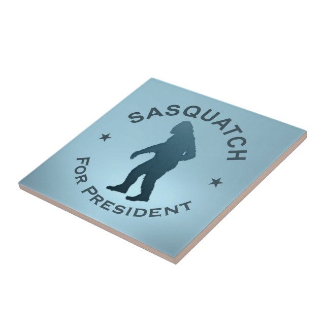 Azulejo De Cerâmica Sasquatch Para Presidente (Lateral)