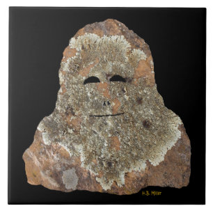 Azulejo De Cerâmica Sasquatch Rock Art