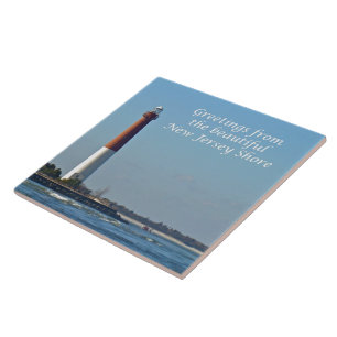 Azulejo De Cerâmica Saudações De Nova Jersey - Barnegat Light