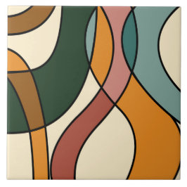 Azulejo De Cerâmica Savana Serena Suave Abstrato Moderno Terroso