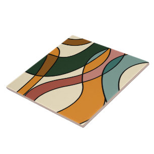 Azulejo De Cerâmica Savana Serena Suave Abstrato Moderno Terroso