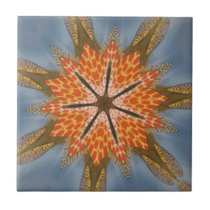 Azulejo De Cerâmica Savanna Star Bloom - Um Bold Animal Print