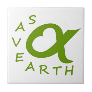 Azulejo De Cerâmica save earth planète