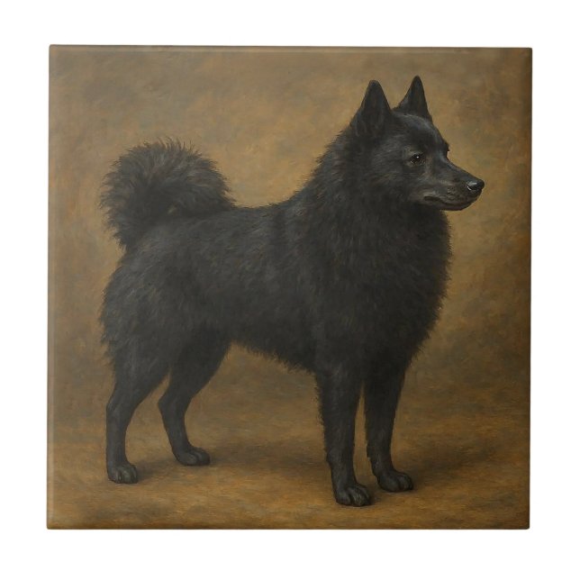 Azulejo De Cerâmica Schipperke (Frente)