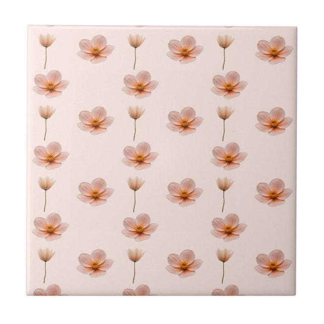 Azulejo De Cerâmica Schwebende Blumenmelodie (Frente)