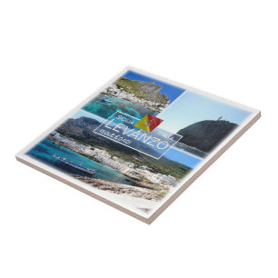 Azulejo De Cerâmica SCL009 LEVANZO ISLAND, Mosaico, Sicília,