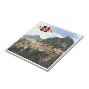 Azulejo De Cerâmica SCL063 TAORMINA, Sicília, Itália,