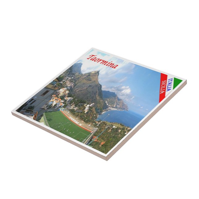 Azulejo De Cerâmica SCL064 TAORMINA, Sicília, Itália, (Lateral)