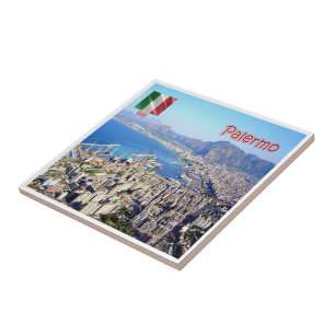 Azulejo De Cerâmica SCL074 PALERMO, Sicília, Itália,