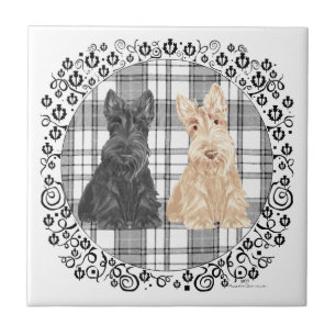 Azulejo De Cerâmica Scotties Tartan
