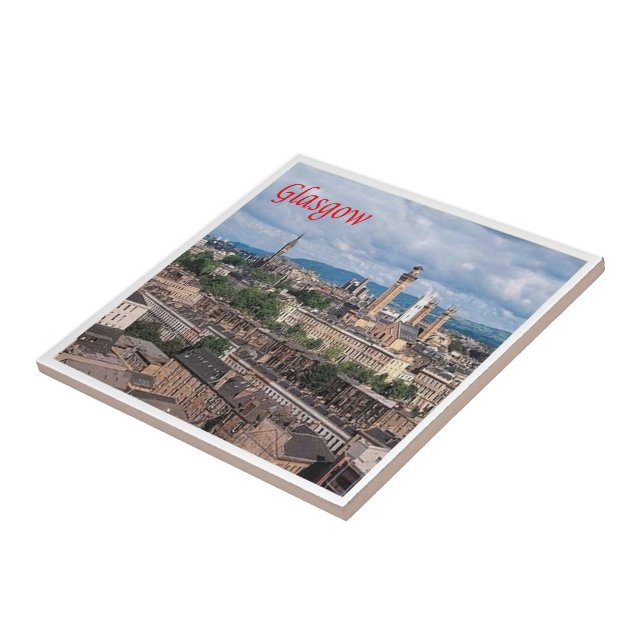 Azulejo De Cerâmica SCT003 GLASGOW, Escócia, (Lateral)