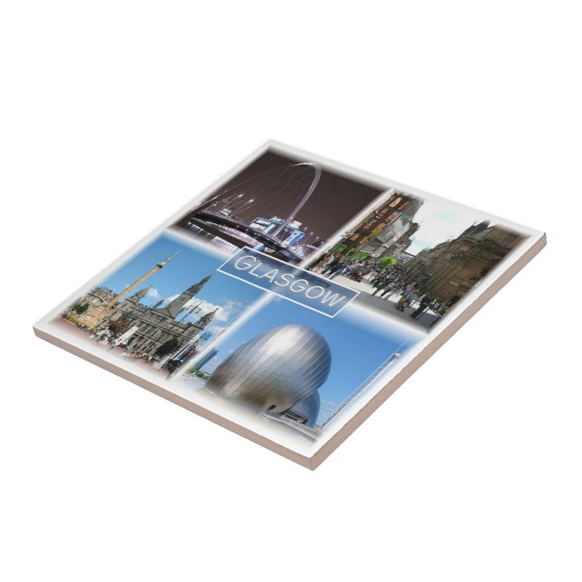 Azulejo De Cerâmica SCT009 GLASGOW, Escócia, (Lateral)