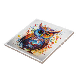 Azulejo De Cerâmica SDCs White(Fall Owl) azulejo©️ 2024