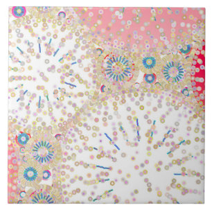 Azulejo De Cerâmica "Sea Life" abstrato impressão