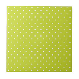 Azulejo De Cerâmica Seamless pattern  bright lime polka dot pattern
