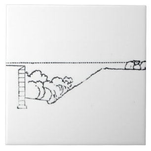 Azulejo De Cerâmica Secção transversal de uma paisagem, de Thomas